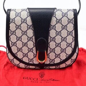 Authentic GUCCI Web Sherry Line PVC Leather Shoulder Bag bsj287-121225